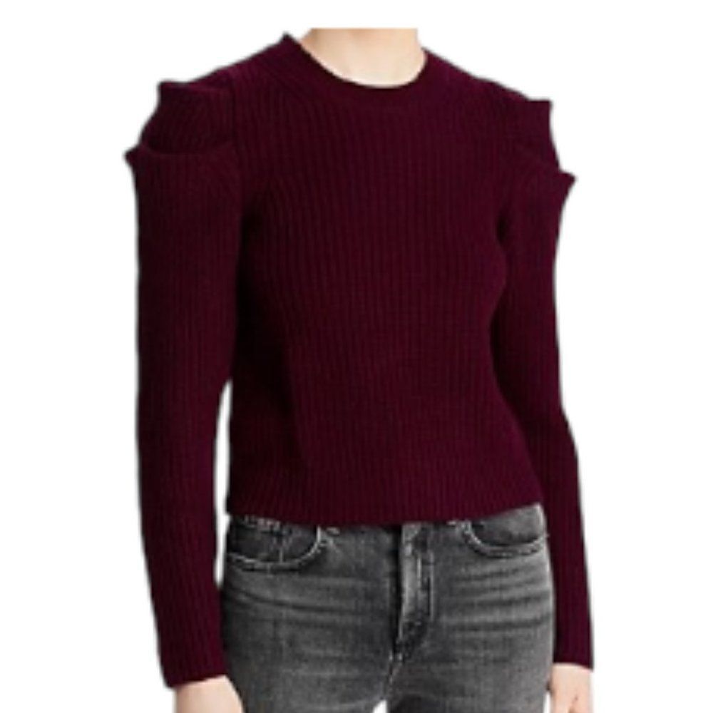 Elegant Maroon Crew Neck Sweater